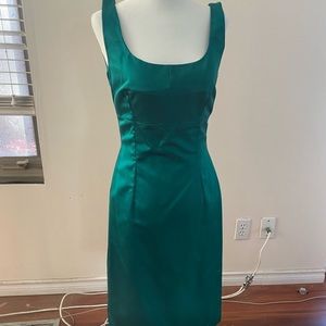 vintage emerald green dolce & gabbana dress